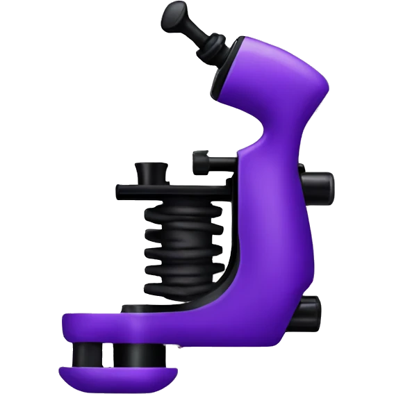 Purple tattoo machine emoji