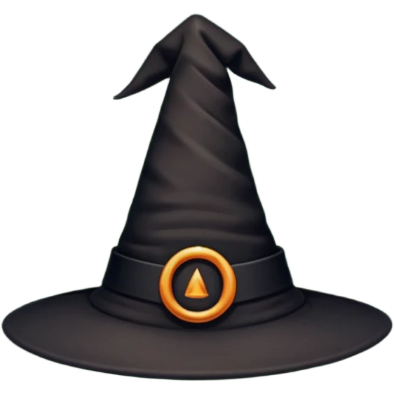 minimal witch hat  emoji