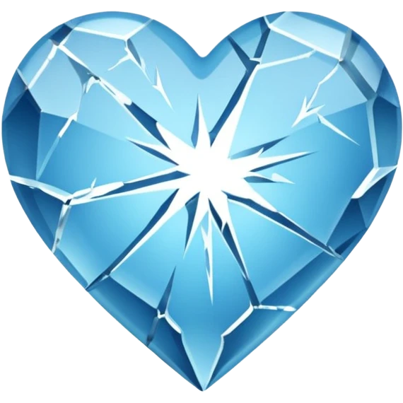 Frozen heart emoji