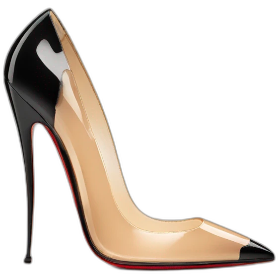 One WEDGE heel LOUBOUTIN black PATENT emoji