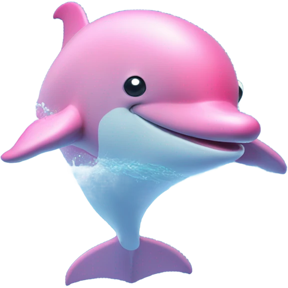 Pink dolphin emoji