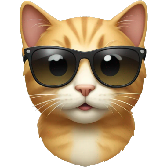 Cat with sunglasses emoji