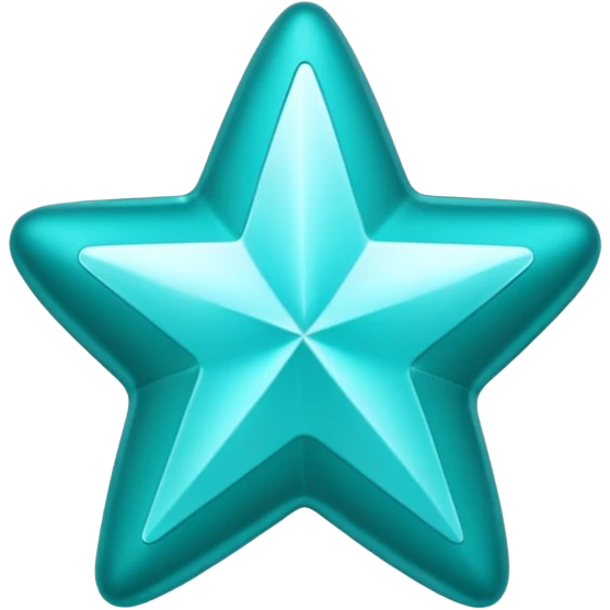 teal star with hearts emoji