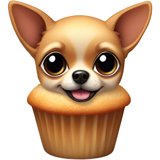 Chihuahua are muffin emoji