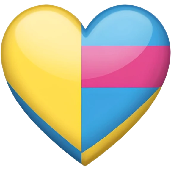 pansexual flag heart emoji