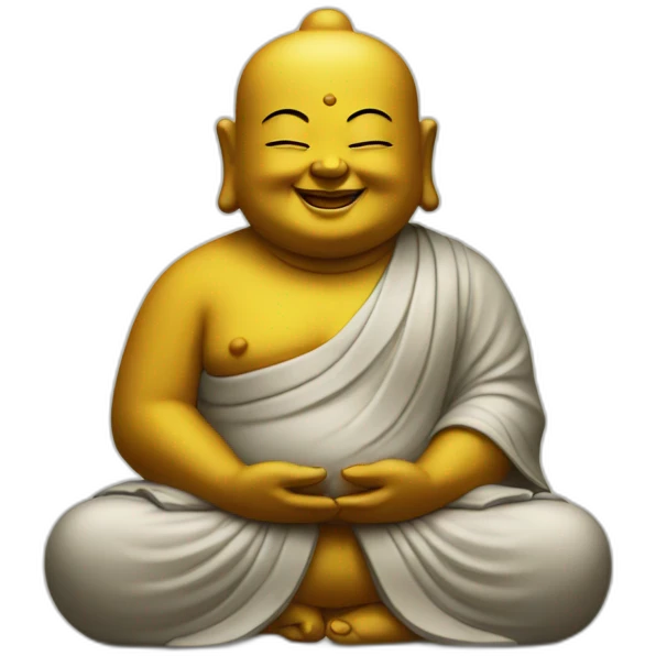Happy buddha emoji