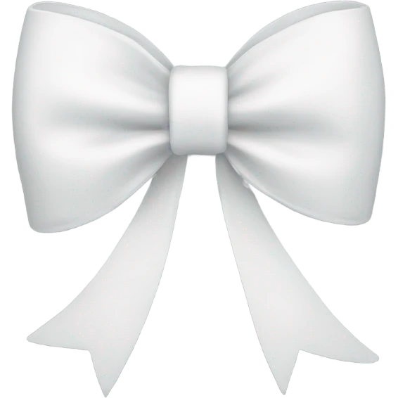 White bow emoji