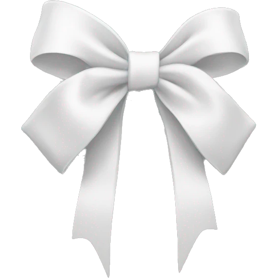 White bow emoji