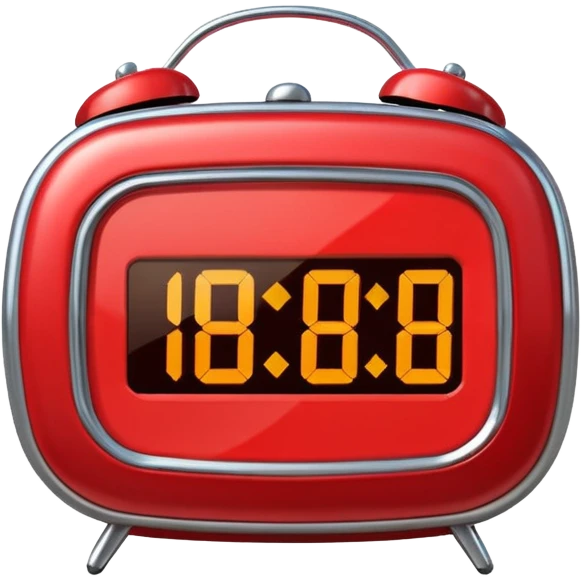  despertador rojo emoji