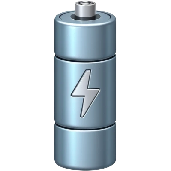 realistic small battery emoji