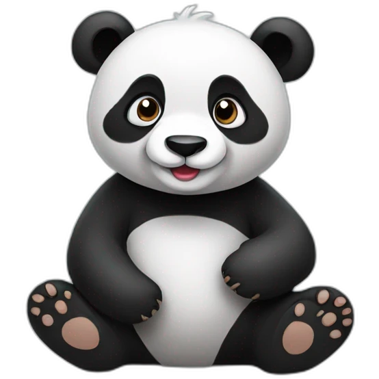 Loving panda emoji