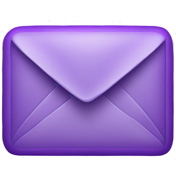 Mail purple color emoji