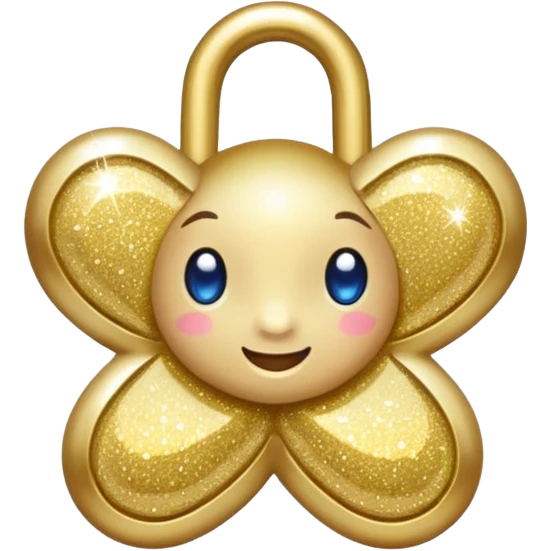 Glitter lucky emoji