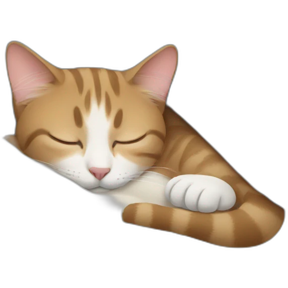 Cat sleeping emoji