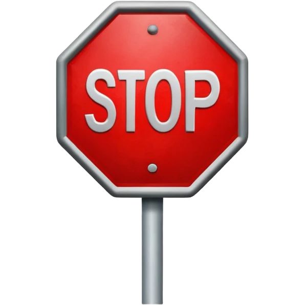 stop sign emoji