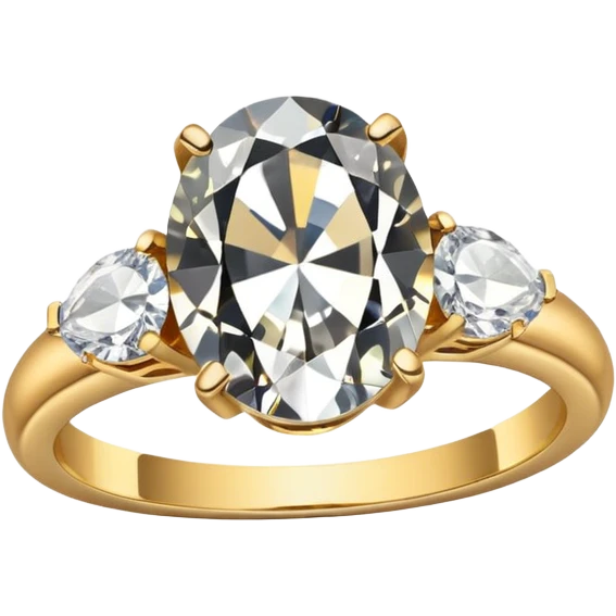 Oval engagement ring emoji