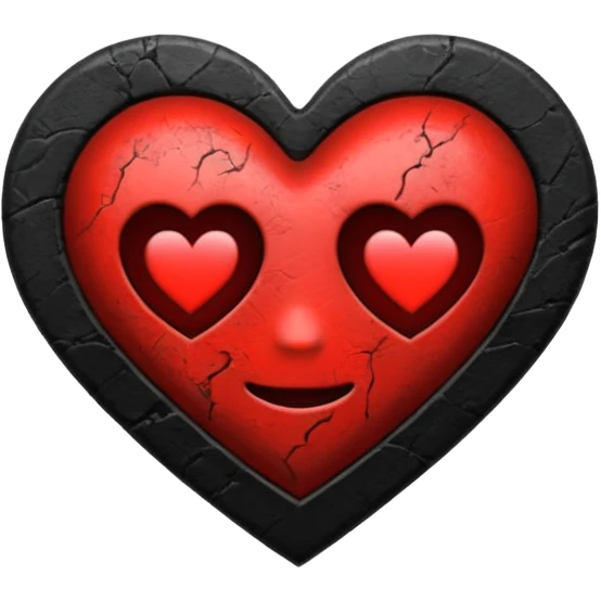 gothic / grunge style heart emoji emoji