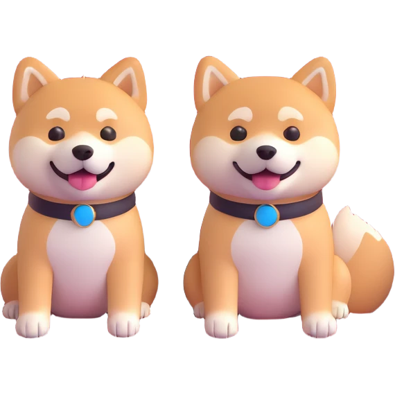 Shiba Inu sitting in a movie theater emoji