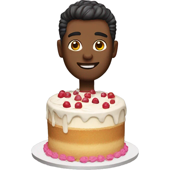 Cool cake emoji