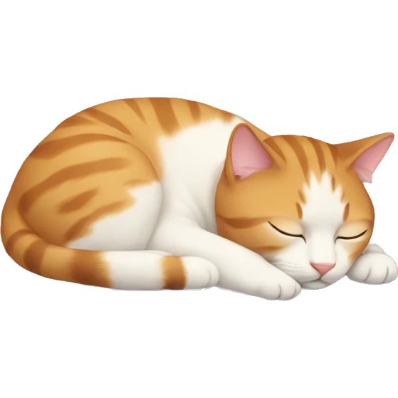 Cat sleeping  emoji