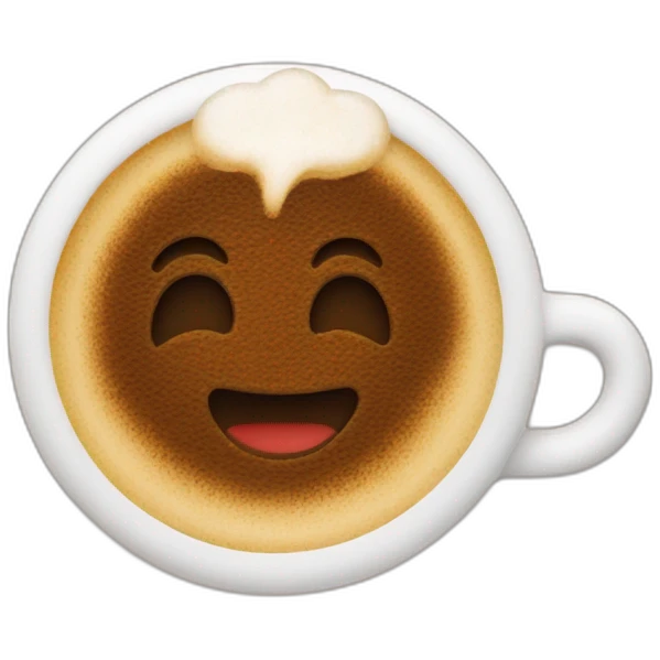 fancy latte in a cup emoji