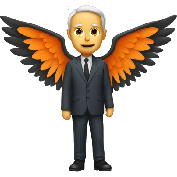 The bill with orange wings emoji