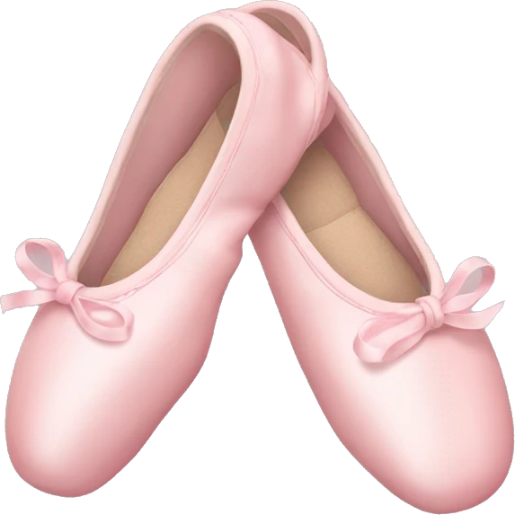 pastel pink ballet shoes emoji
