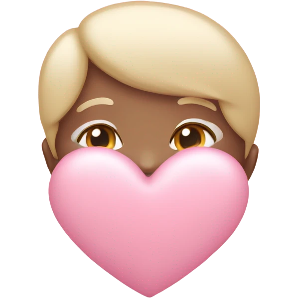 Baby pink heart emoji