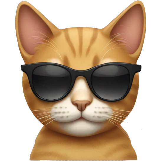 Cat with sunglasses emoji