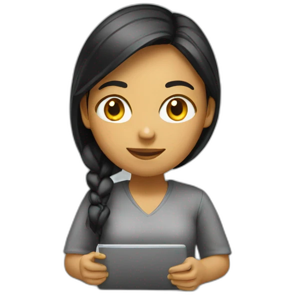 doing coding girl emoji