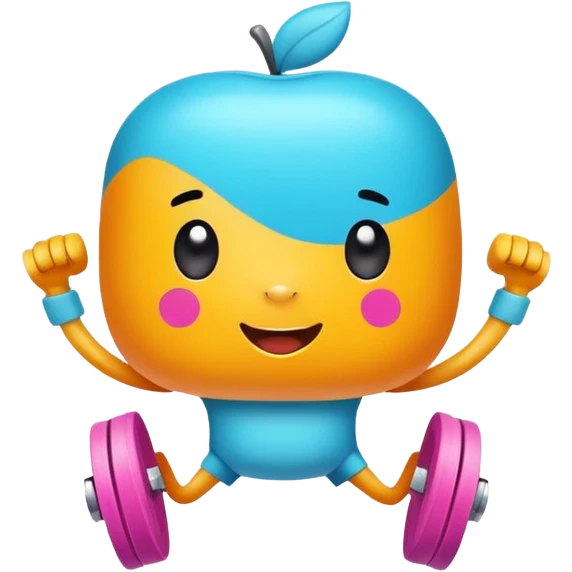generate a logo for me. We're doing a AI virtual pet company. This pet will help with your fitness. Track your workout record and health status. And it will assign tasks to you and push you to keep fitness

we should do "cartoon" style. Color should be matching the topic of fitness emoji