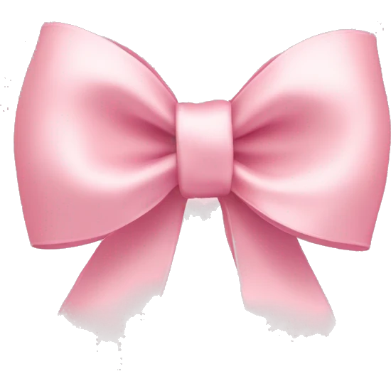 light pink ribbon bow emoji