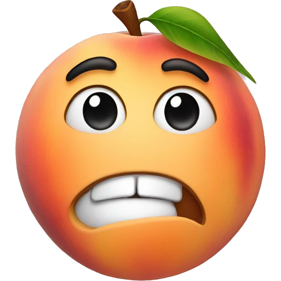 Peach , man face. emoji