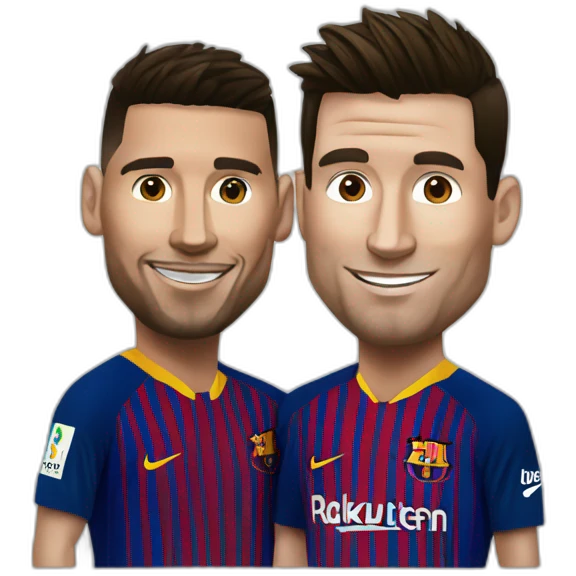 Ronaldo et Messi  emoji