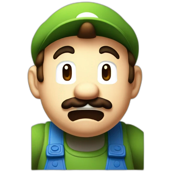 Mario crying on a Wii U emoji