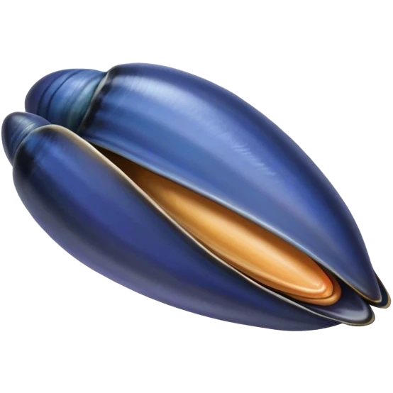 Blue mussel emoji