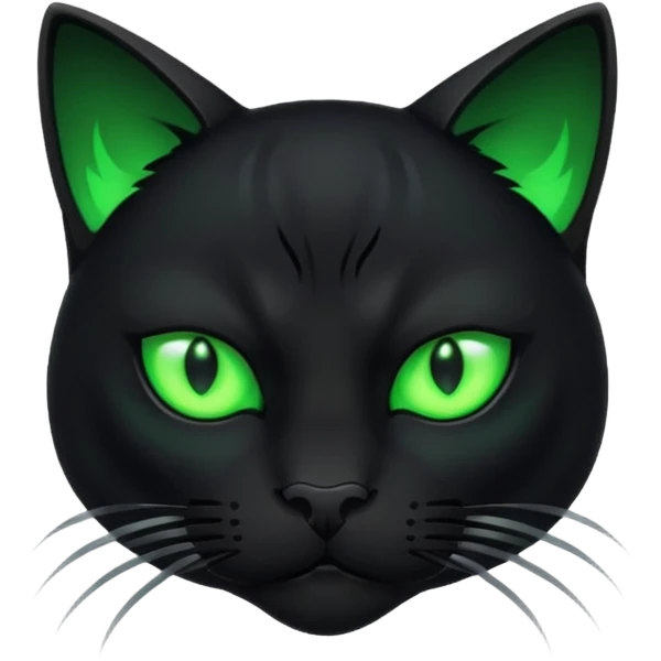 Rebel black cat emoji