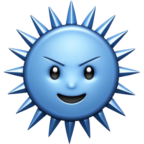 the discord verifed  tickmark which doesnt have a face which is a circle and has a spikey border emoji