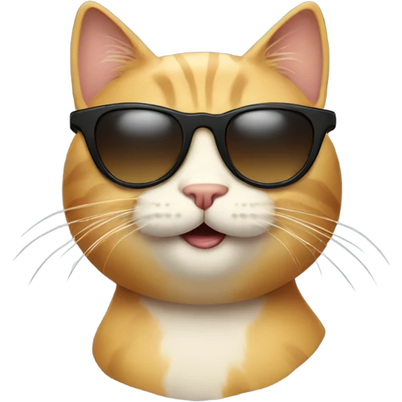 Cat with sunglasses emoji