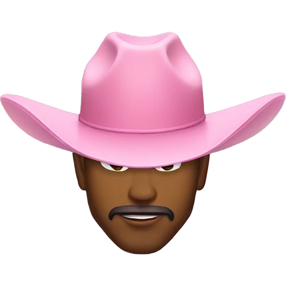 Pink cowboy hot  emoji