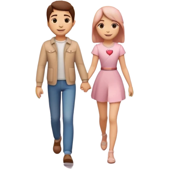 3D emoji-style of two roads merging into one 💞, with cherry blossoms 🌸, floating hearts 💕, soft sunset sky 🌅, and a couple walking hand-in-hand 👩‍❤️‍👨. Romantic and aesthetic vibe emoji