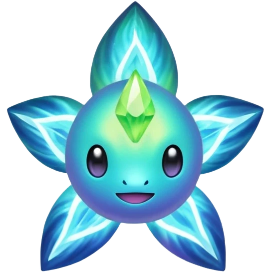 Elemental Dark-type-Electric-type natural Aurorus-Auroras-Pokémon-Fakémon-creature emoji