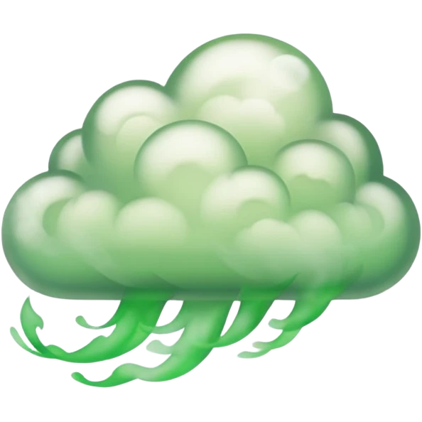 cloud of green smoke emoji
