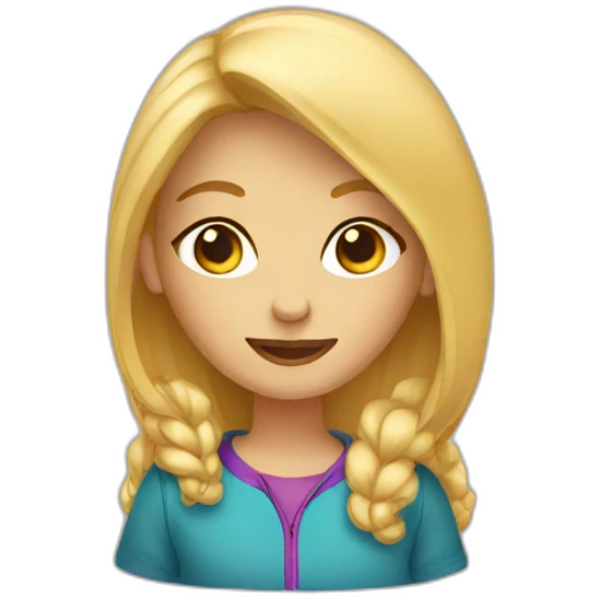 Blond girl Tent emoji