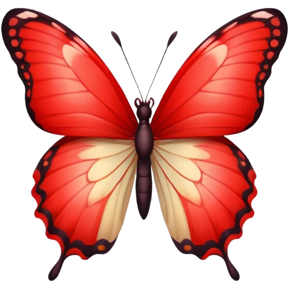 Está bien, pero un rojo un pelín más claro. Y LA MARIPOSA???? emoji