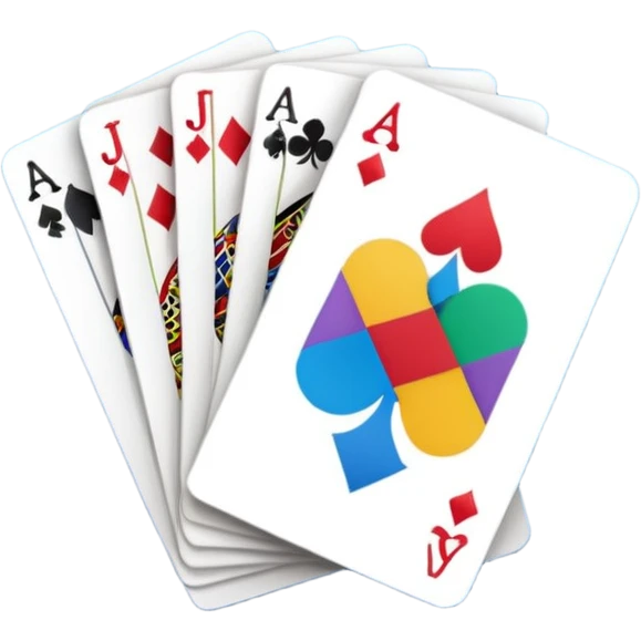 A small stack of cards emoji