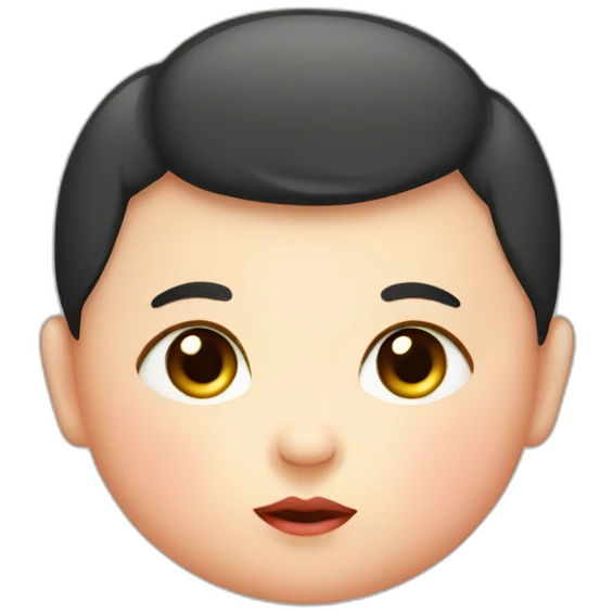 overweight baby that looks like sushi emoji