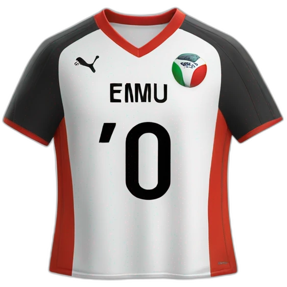 soccer jersey with big autograph emoji