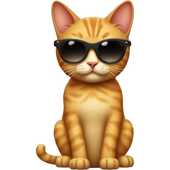 Cat with sunglasses emoji