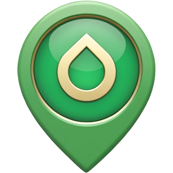 green location marker simple emoji